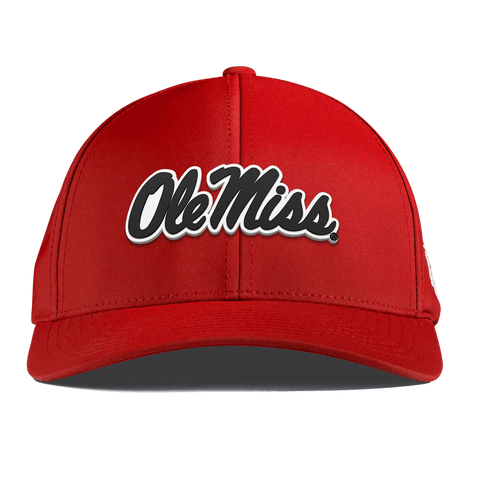 University of Mississippi "Vintage Ole Miss Team Logo" Curved Performance Red