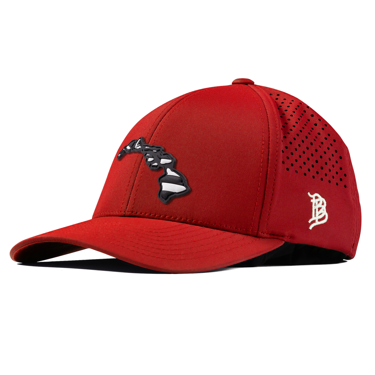 Hawaii Vintage Curved Performance Red