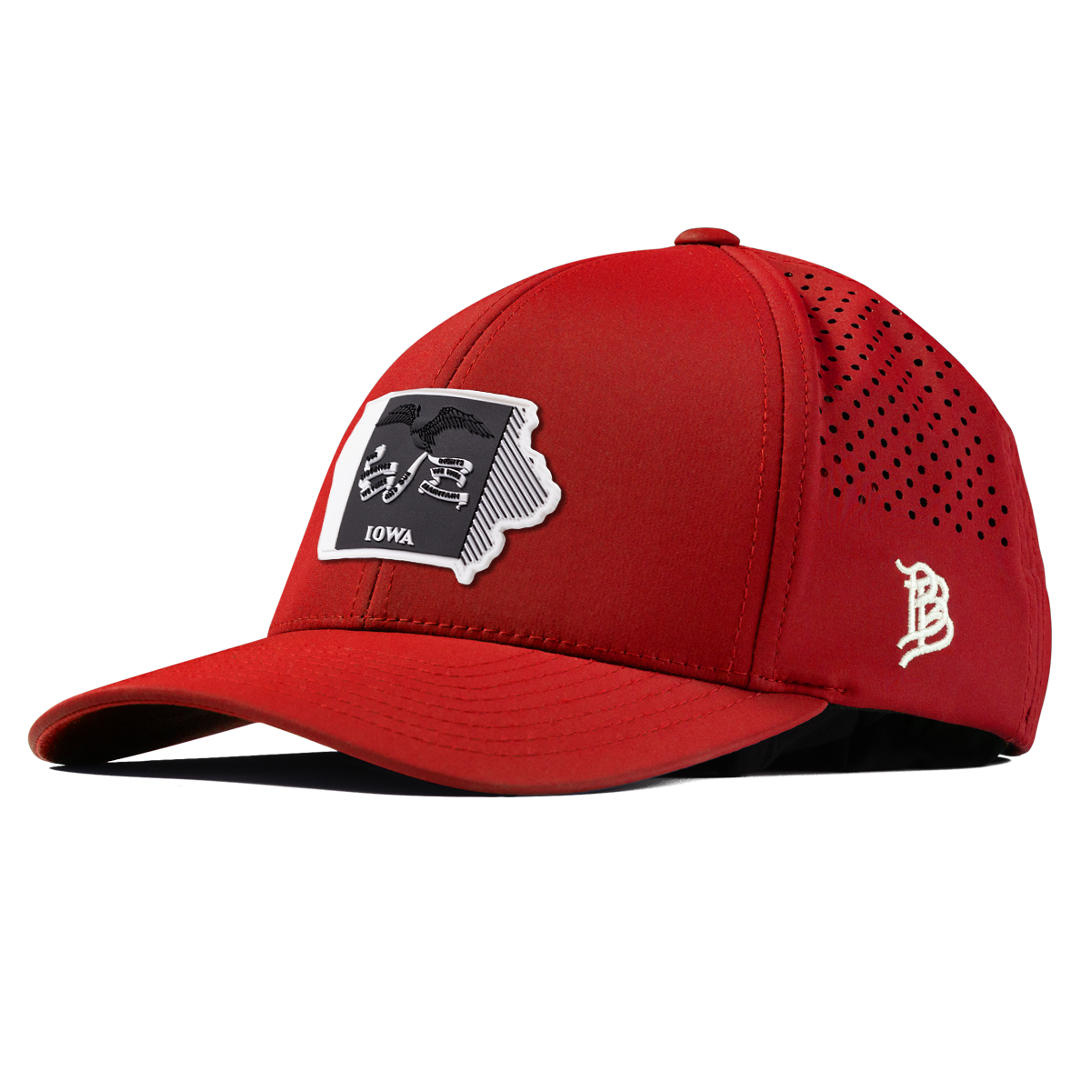 Iowa Vintage Curved Performance Red