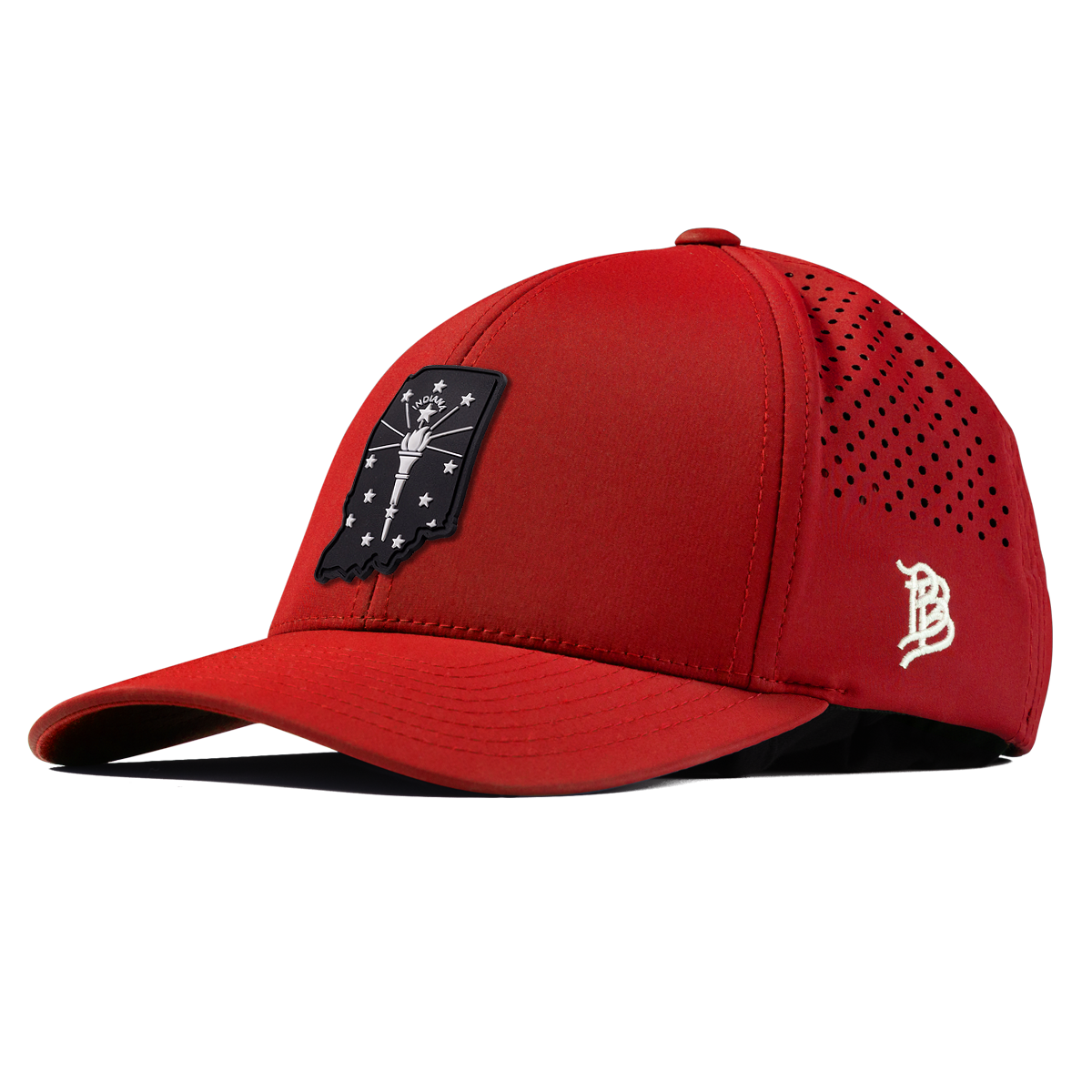 Indiana Vintage Curved Performance Red