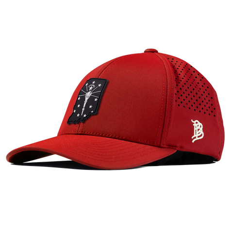 Indiana Vintage Curved Performance Red