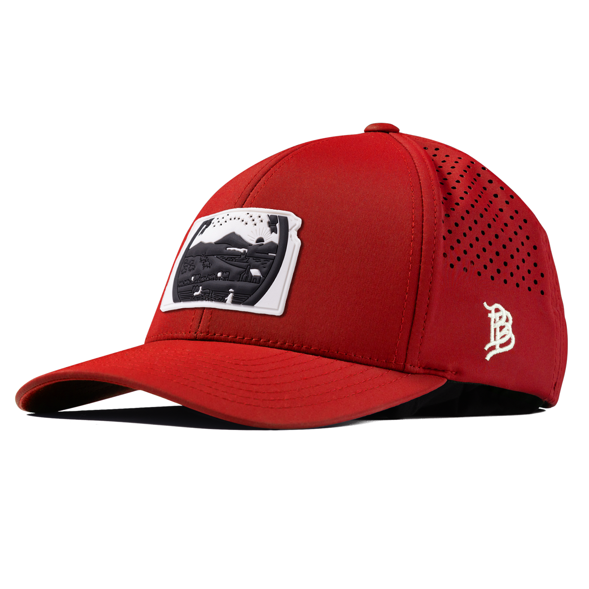 Kansas Vintage Curved Performance Red