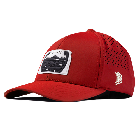 Kansas Vintage Curved Performance Red