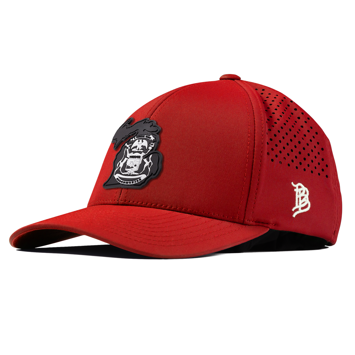 Michigan Vintage Curved Performance Red