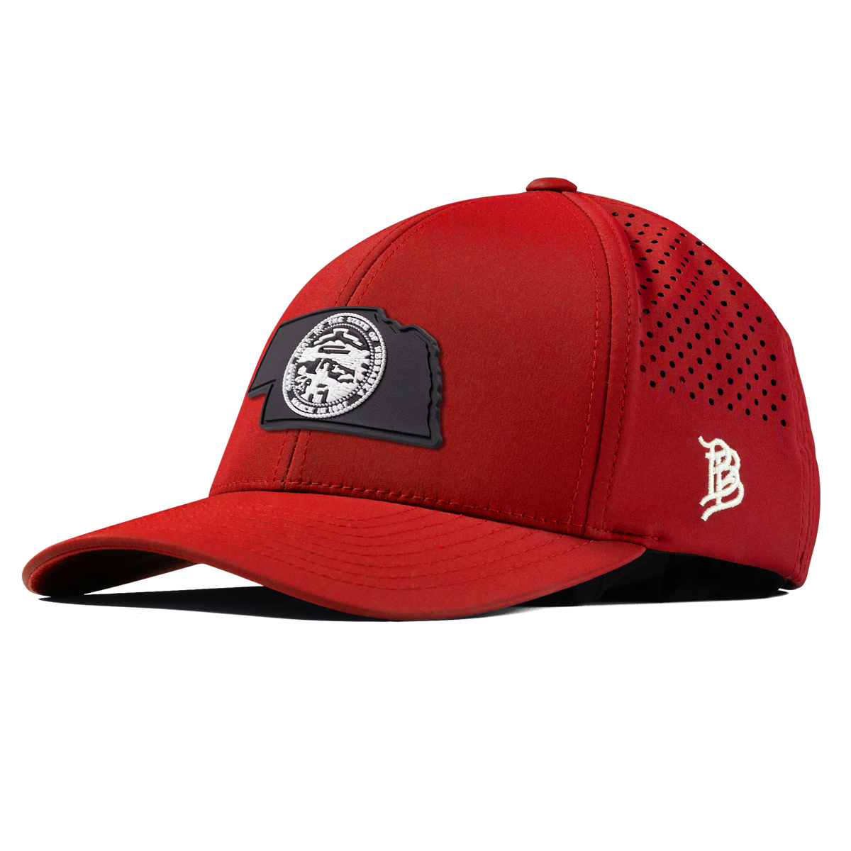Nebraska Vintage Curved Performance Red