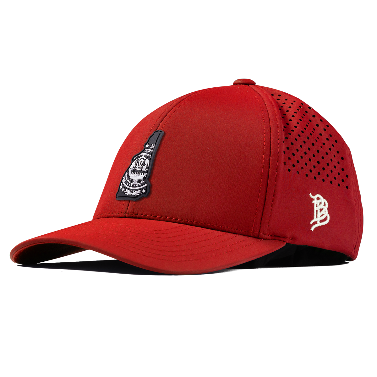 New Hampshire Vintage Curved Performance Red
