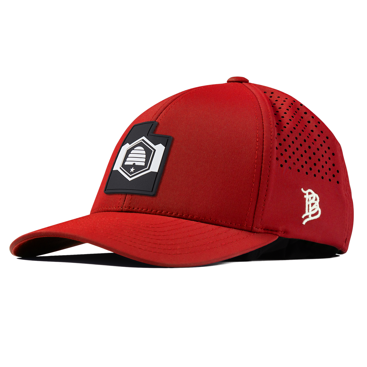 Utah Vintage Curved Performance Red