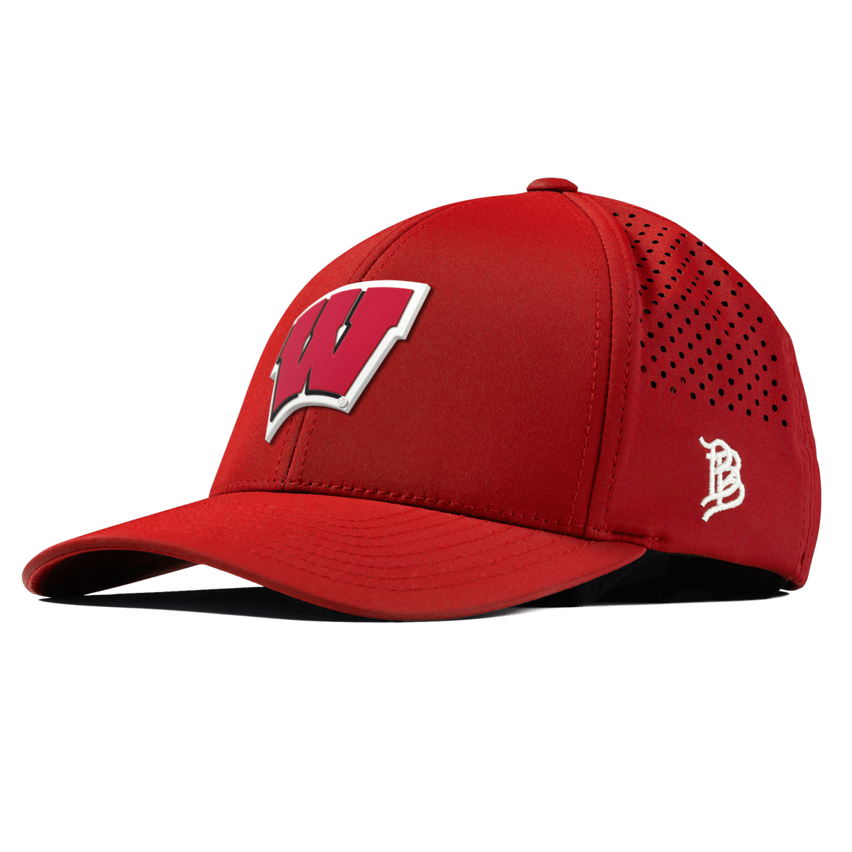 University of Wisconsin "Wisconsin Team Logo" Curved Performance Red