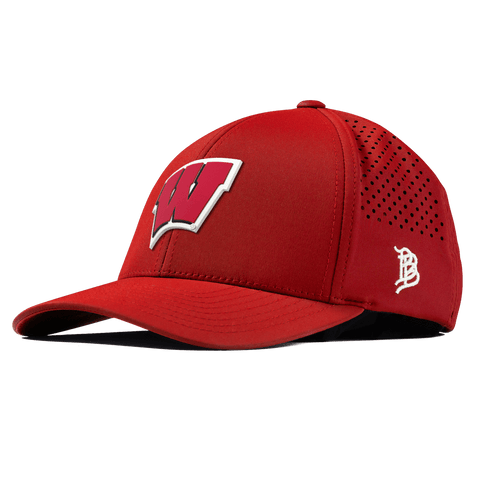 University of Wisconsin "Wisconsin Team Logo" Curved Performance Red