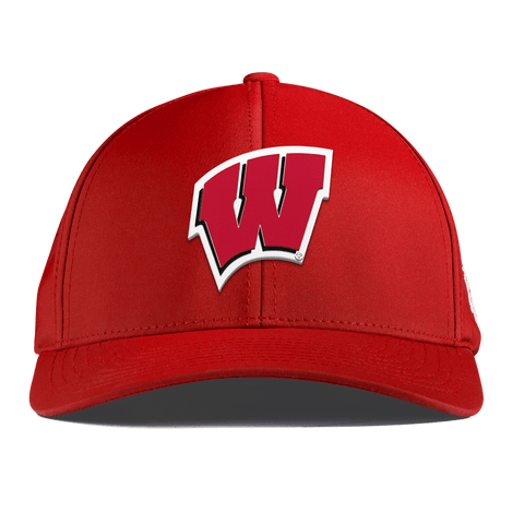 University of Wisconsin "Wisconsin Team Logo" Curved Performance Red
