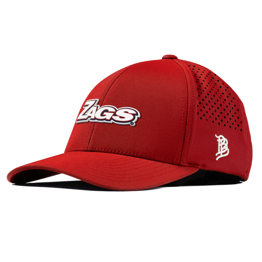 Gonzaga University "Zags Block" Curved Performance Red