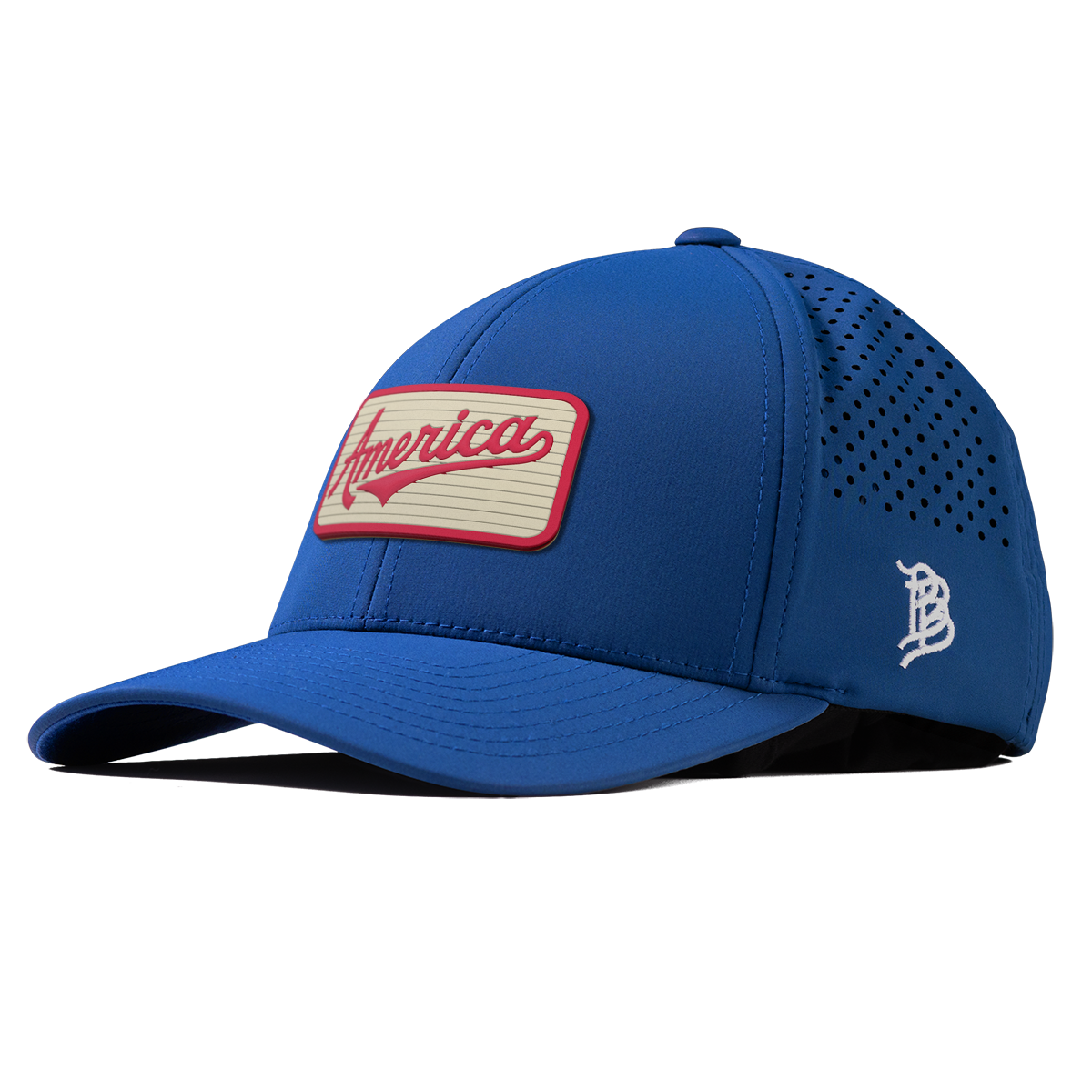 America Badge Curved Performance Royal