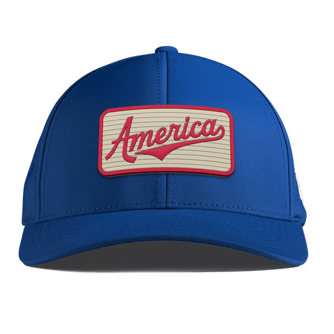 America Badge Curved Performance Royal