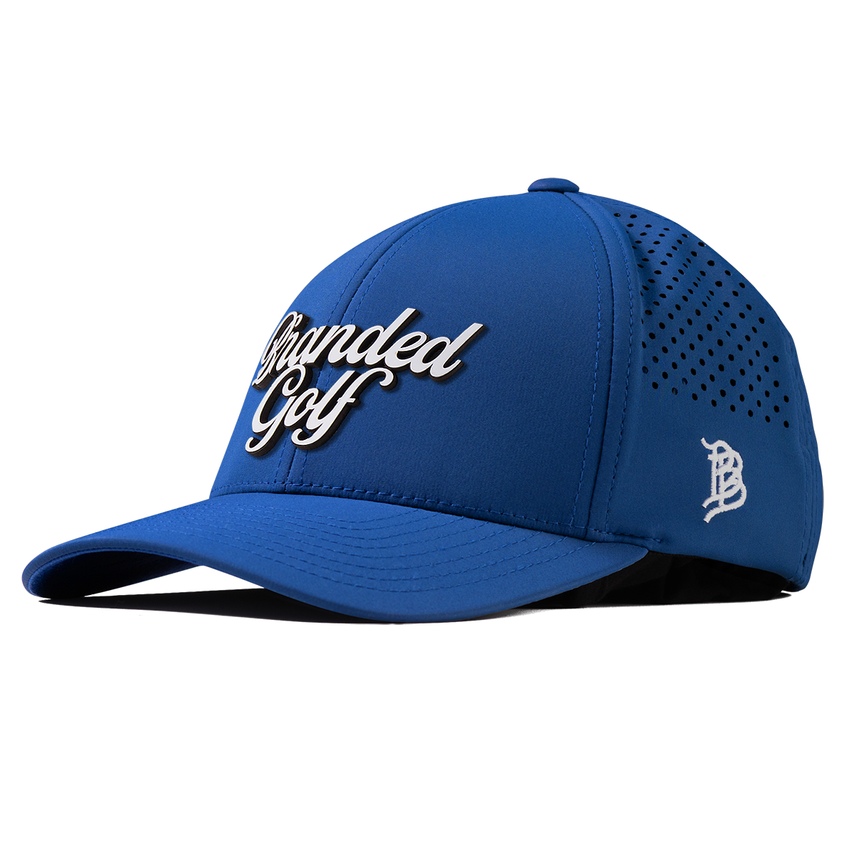 Branded Golf Script Curved Performance Royal