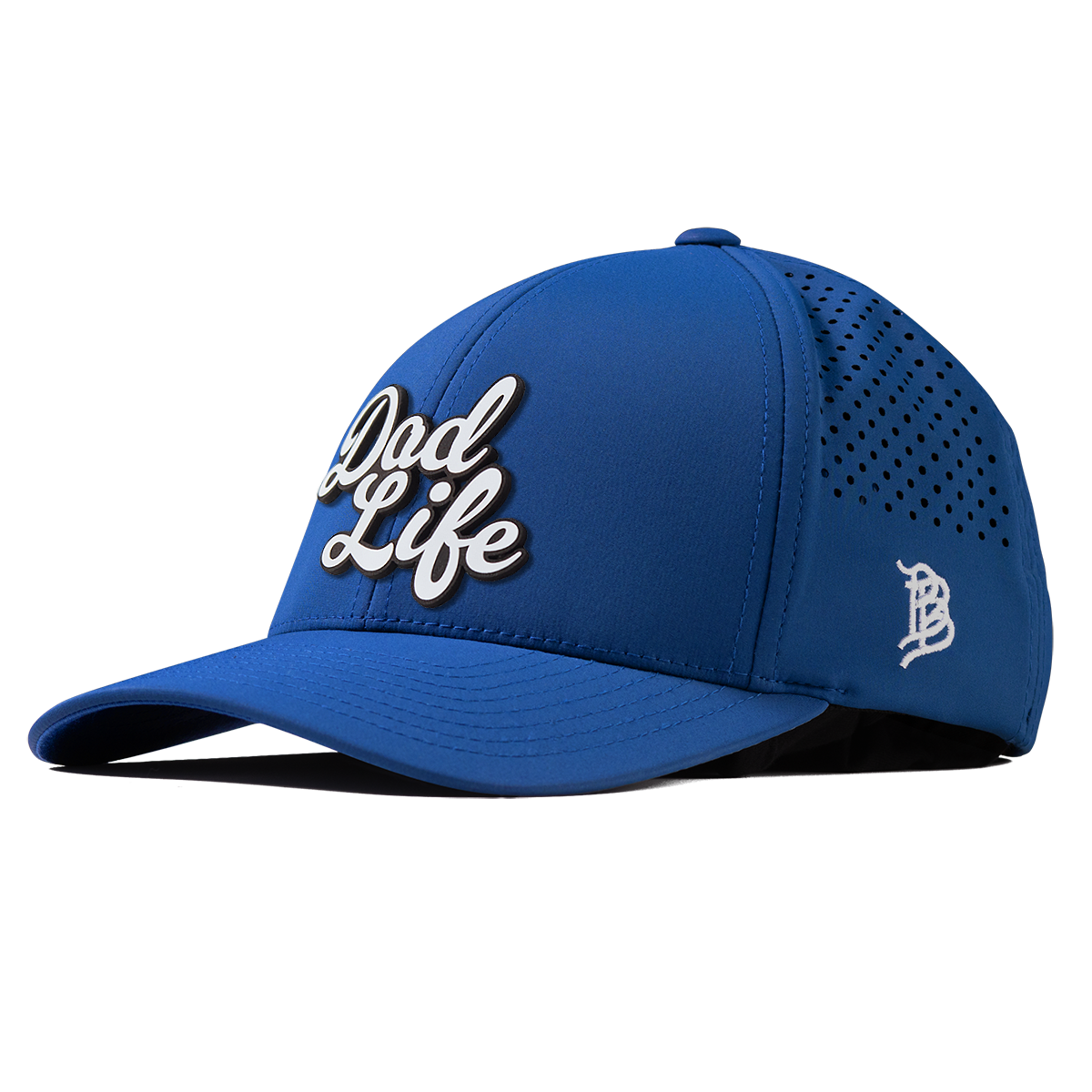 Dad Life Script Curved Performance Royal