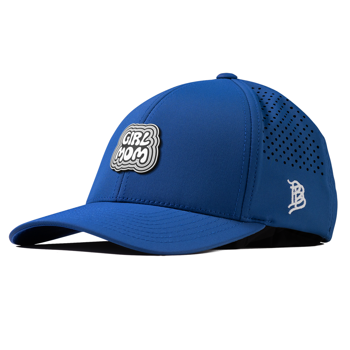 Girl Mom Curved Performance Royal