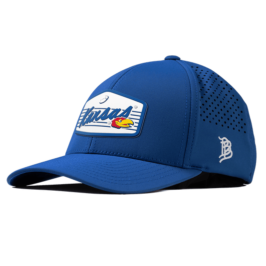 University of Kansas "Jayhawks Football" Curved Performance Royal