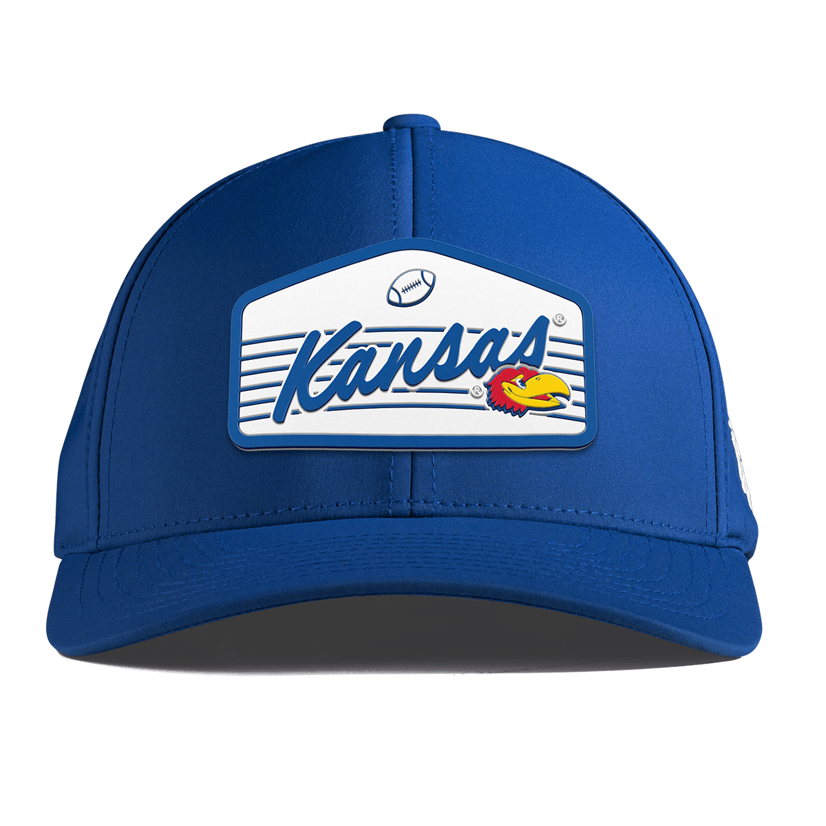 University of Kansas "Jayhawks Football" Curved Performance Royal