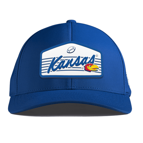 University of Kansas "Jayhawks Football" Curved Performance Royal