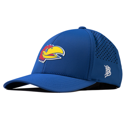 University of Kansas "KU Big Jay" Curved Performance Royal
