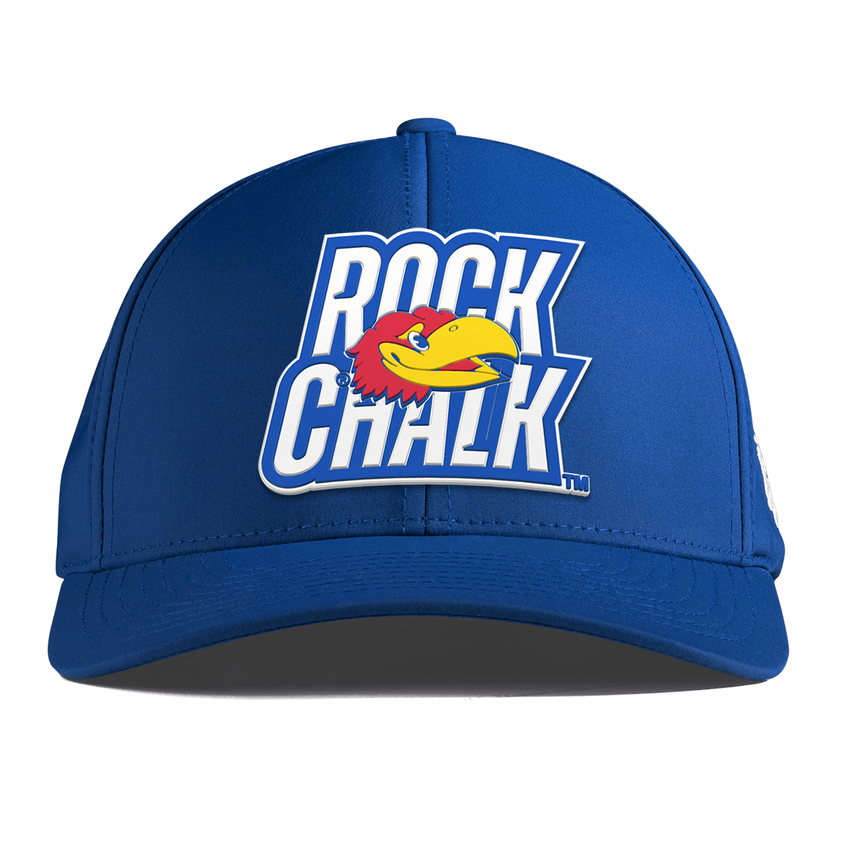 University of Kansas "Kansas Rock Chalk Block" Curved Performance Royal