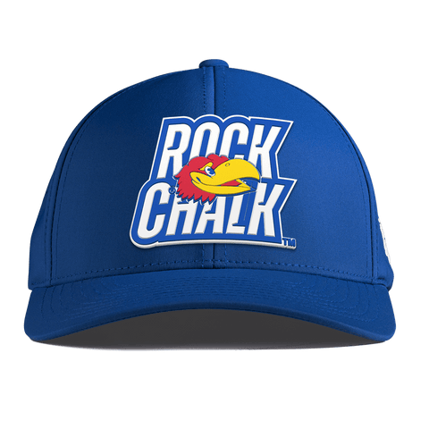 University of Kansas "Kansas Rock Chalk Block" Curved Performance Royal
