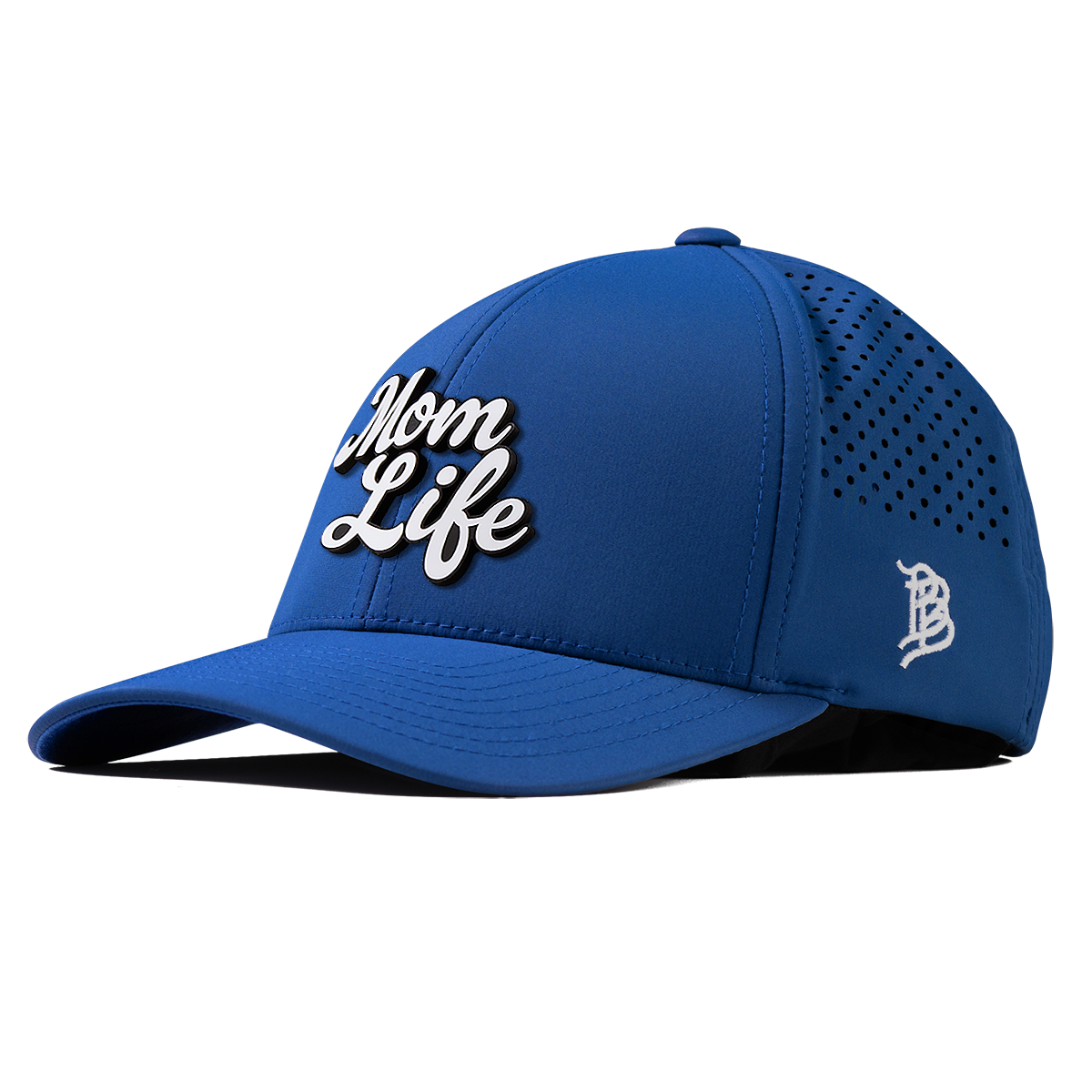 Mom Life Script Curved Performance Royal