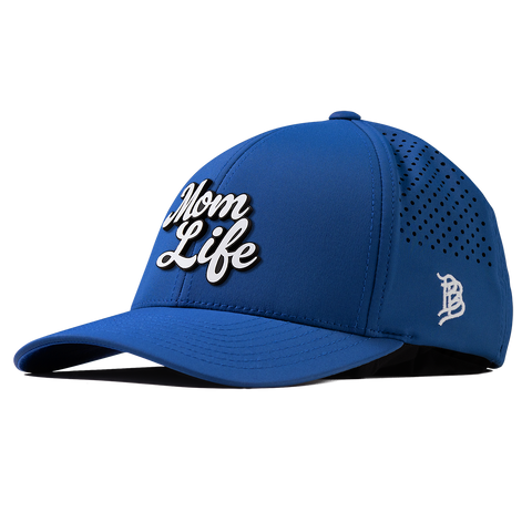 Mom Life Script Curved Performance Royal
