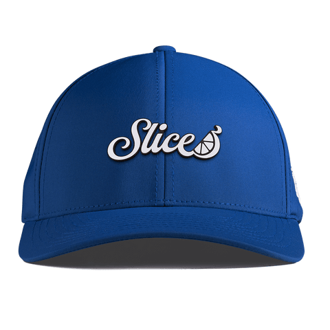 Sliced Script Curved Performance Royal
