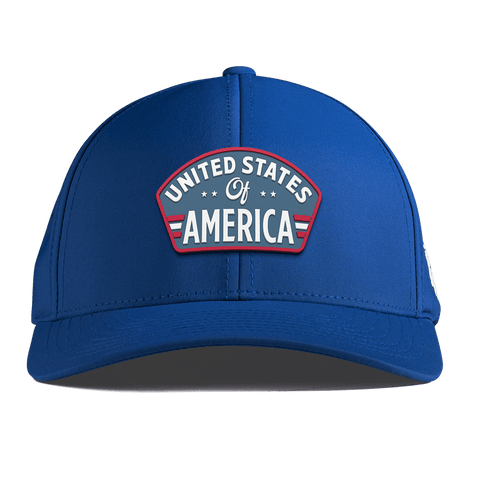 United States of America Badge Curved Performance Royal