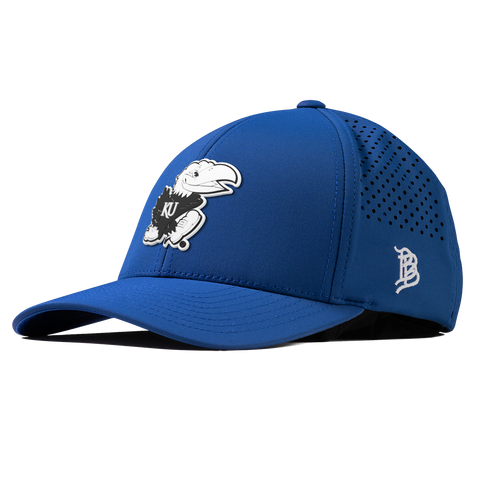 University of Kansas "Vintage Jayhawk" Curved Performance Royal