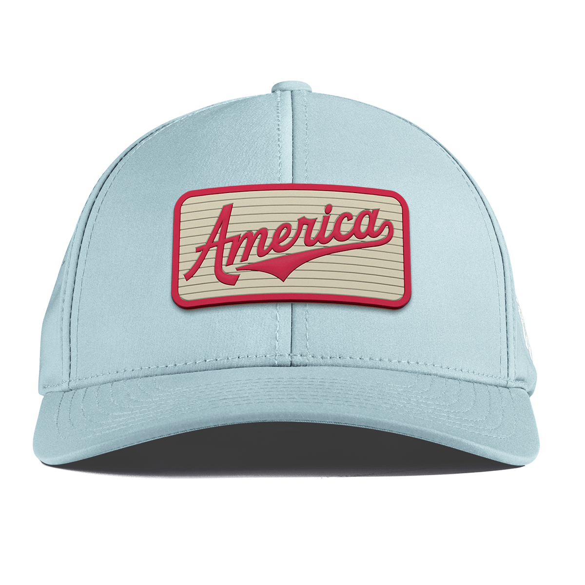 America Badge Curved Performance Sky Blue
