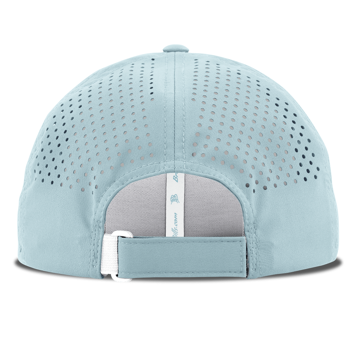 Threaded Script Curved Performance Back Sky Blue