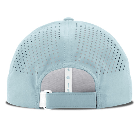 Dad Script Curved Performance Back Sky Blue