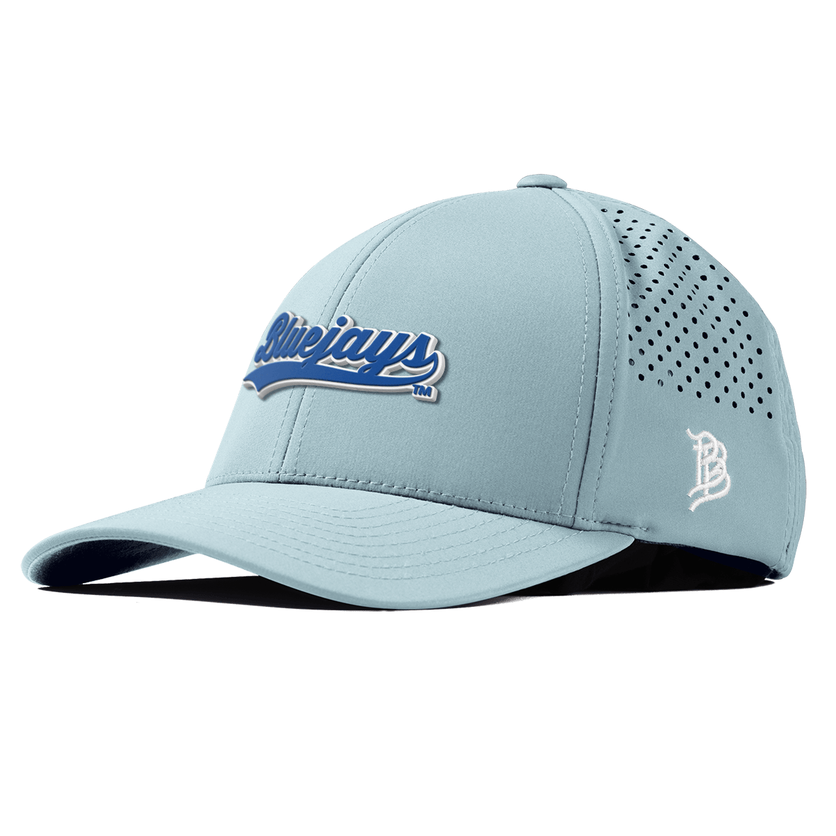 Creighton University "Bluejays Script" Curved Performance Sky Blue