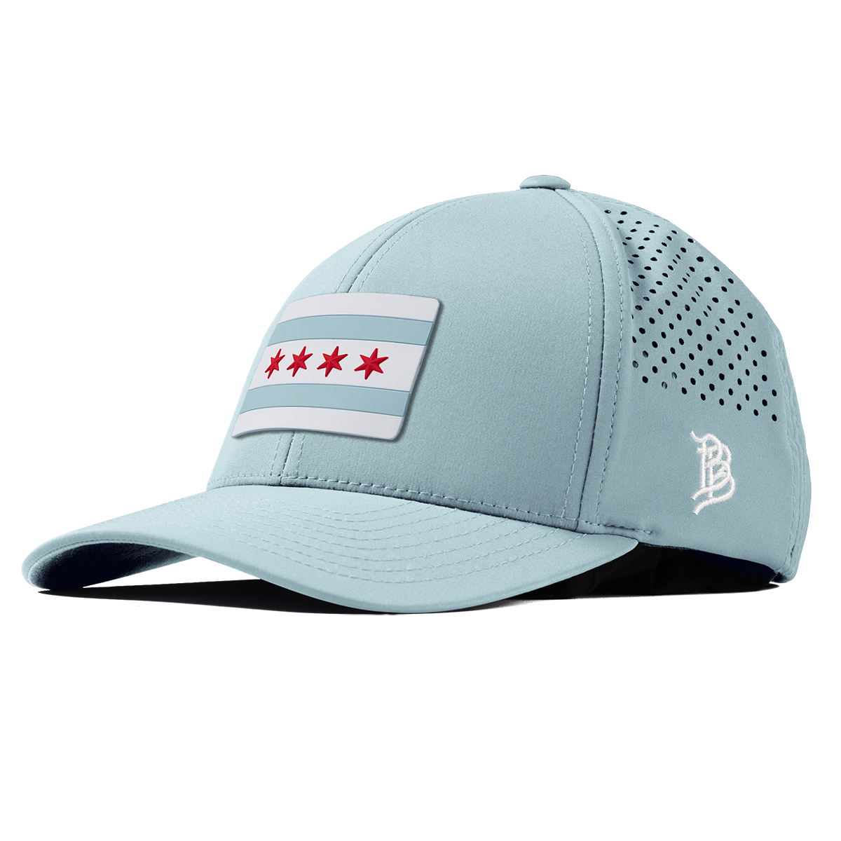 Chicago Flag Curved Performance Sky Blue