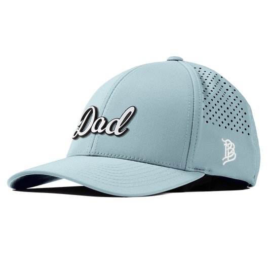 Dad Script Curved Performance Sky Blue