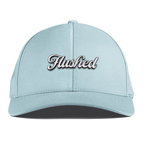 Flushed Script Curved Performance Sky Blue