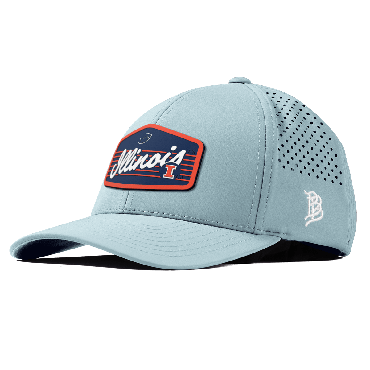 University of Illinois "Illini Football" Curved Performance Sky Blue