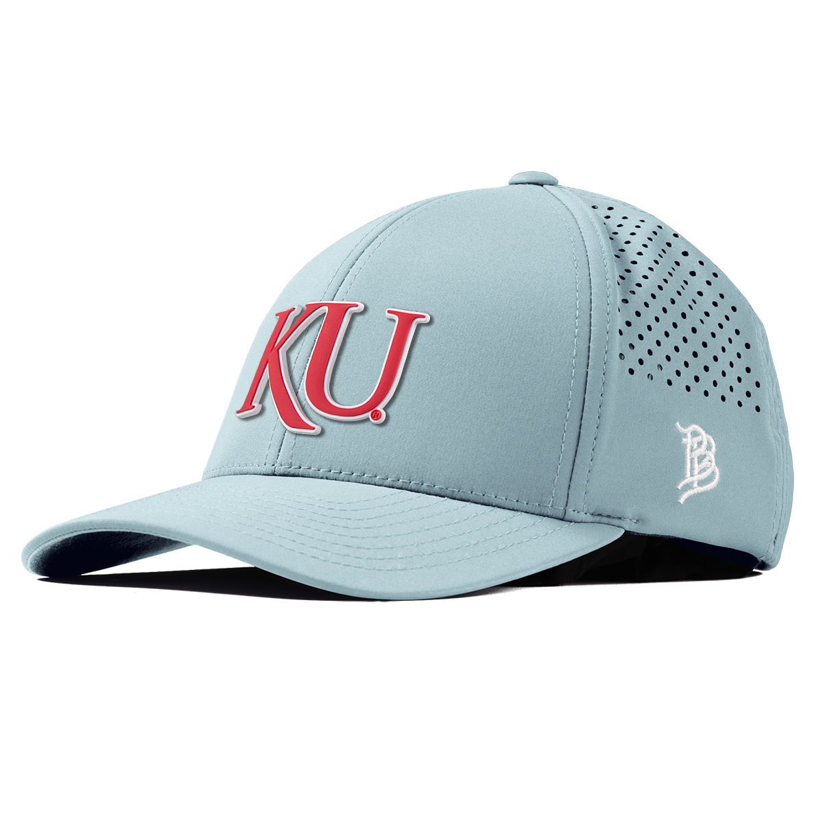 University of Kansas "KU Block" Curved Performance SkyBlue