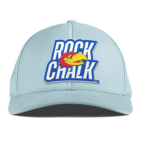 University of Kansas "Kansas Rock Chalk Block" Curved Performance Sky Blue