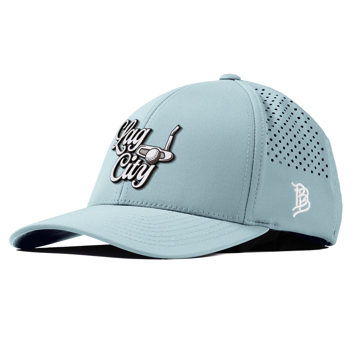Lag City Script Curved Performance Sky Blue