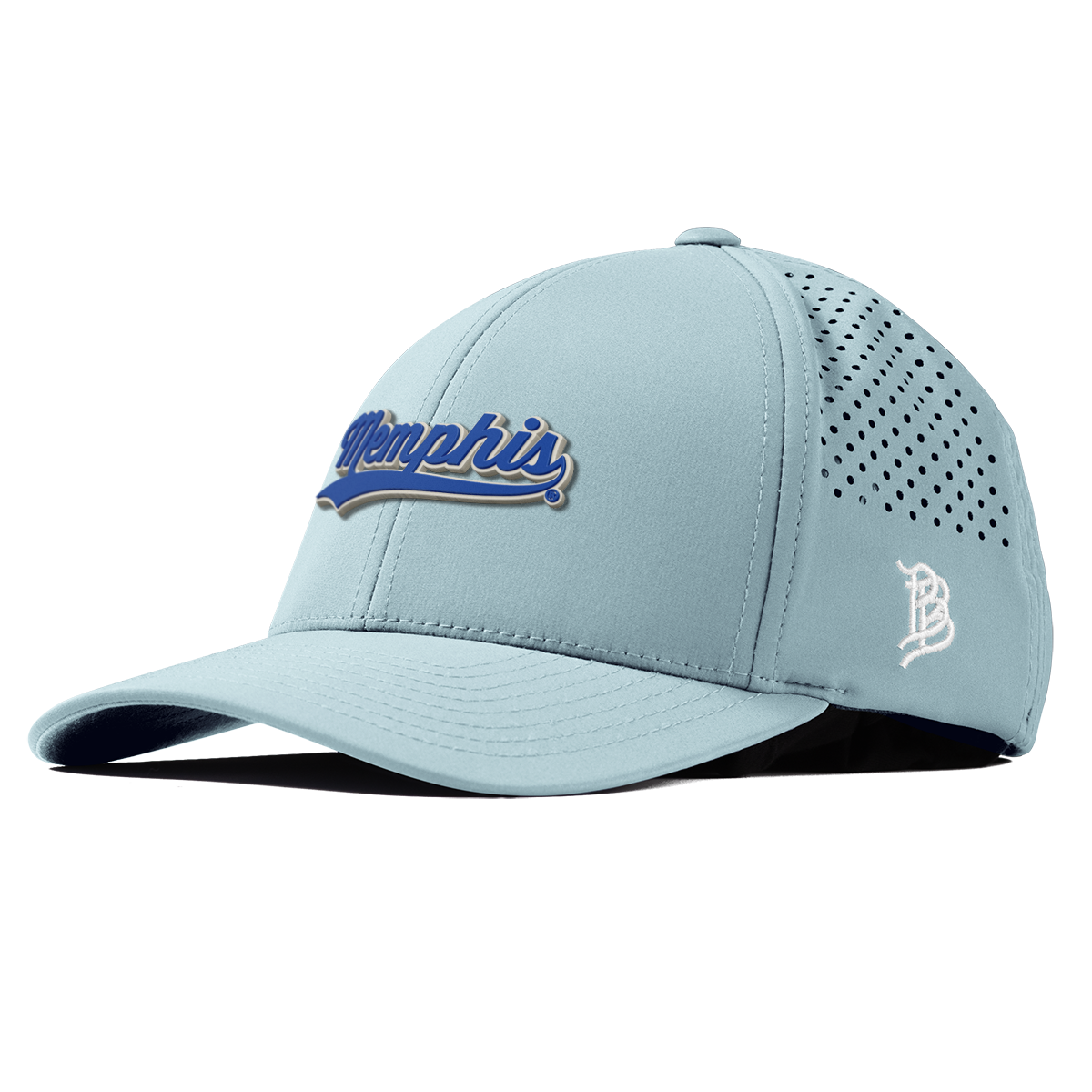 University of Memphis "Memphis Script" Curved Performance Sky Blue