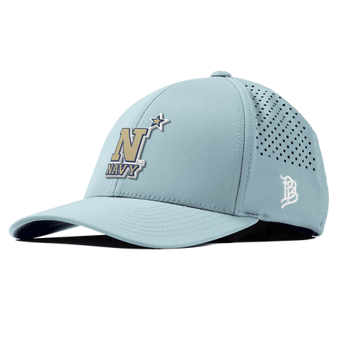 United States Naval Academy "Naval Academy Team Logo Gold" Curved Performance Sky Blue