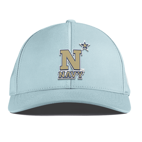 United States Naval Academy "Naval Academy Team Logo Gold" Curved Performance Sky Blue