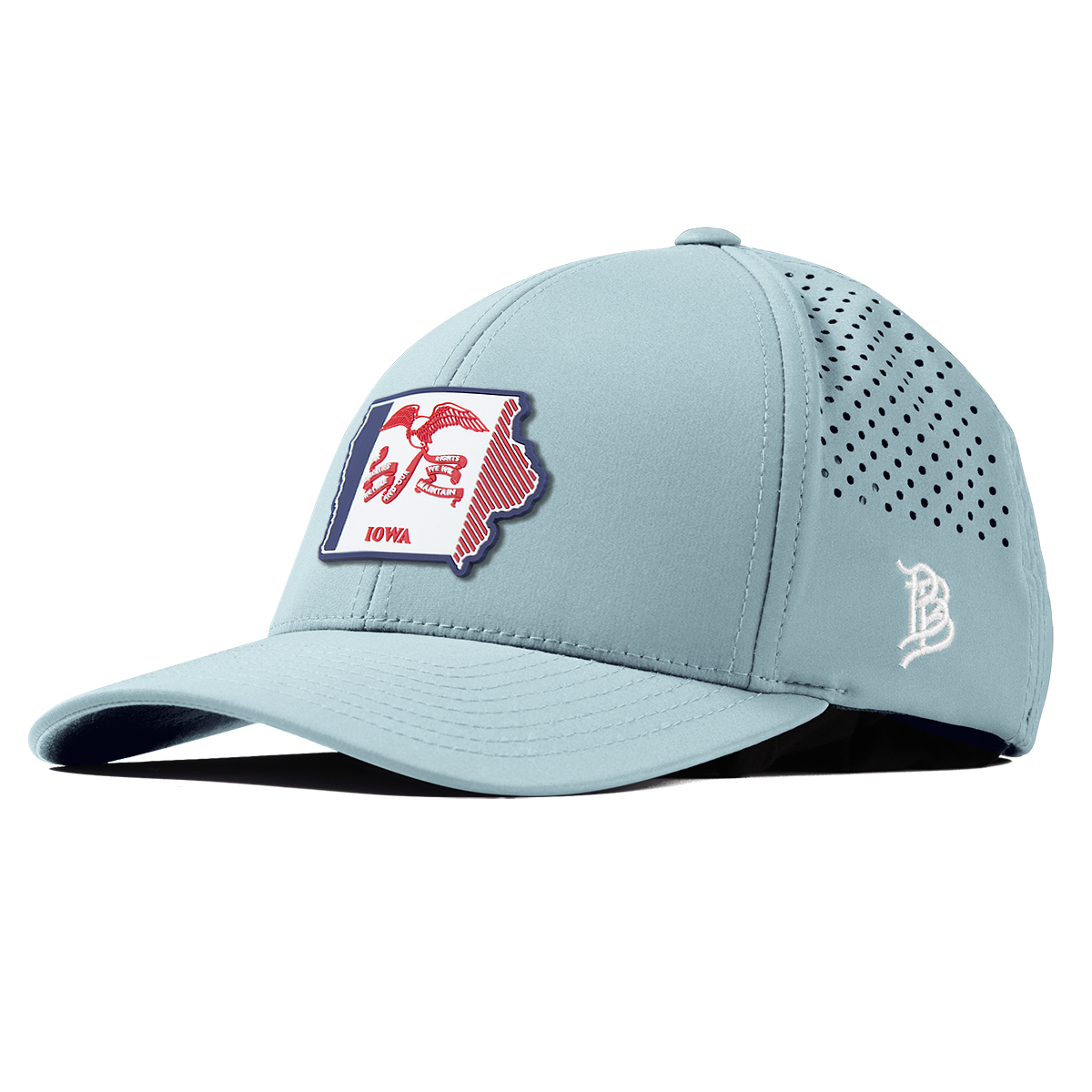 Iowa Patriot Series Curved Performance Sky Blue