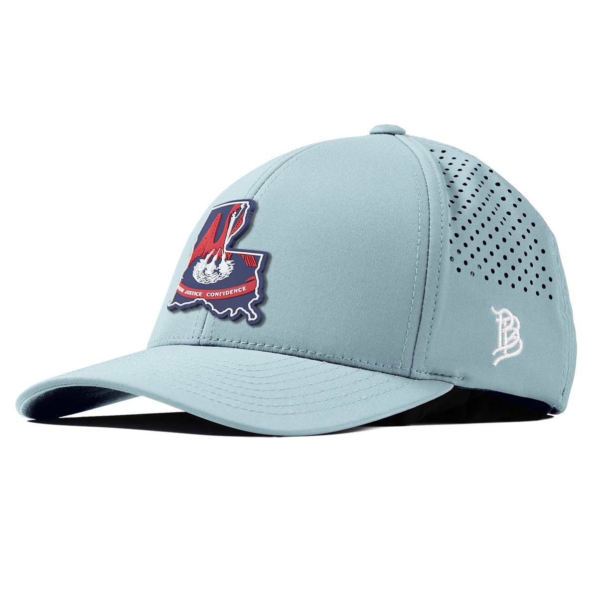Louisiana Patriot Series Curved Performance Sky Blue