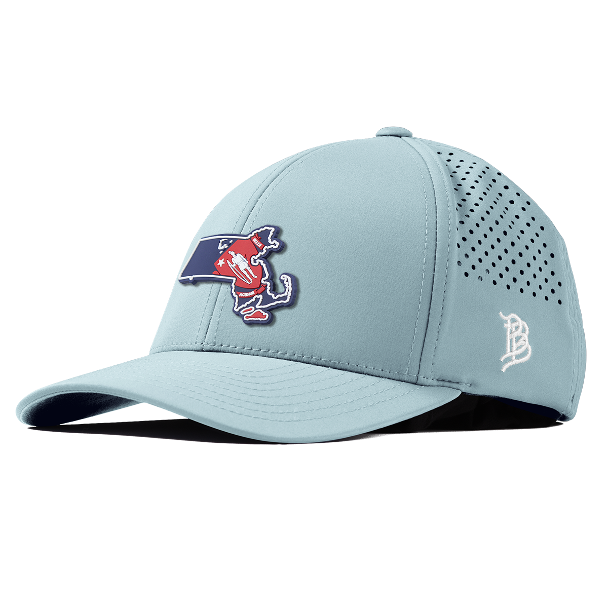 Massachusetts Patriot Series Curved Performance Sky Blue