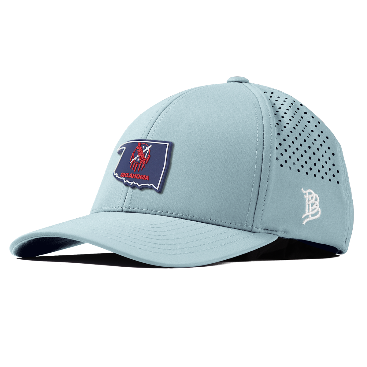 Oklahoma Patriot Series Curved Performance Sky Blue