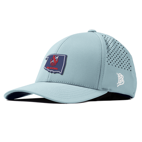 Oklahoma Patriot Series Curved Performance Sky Blue